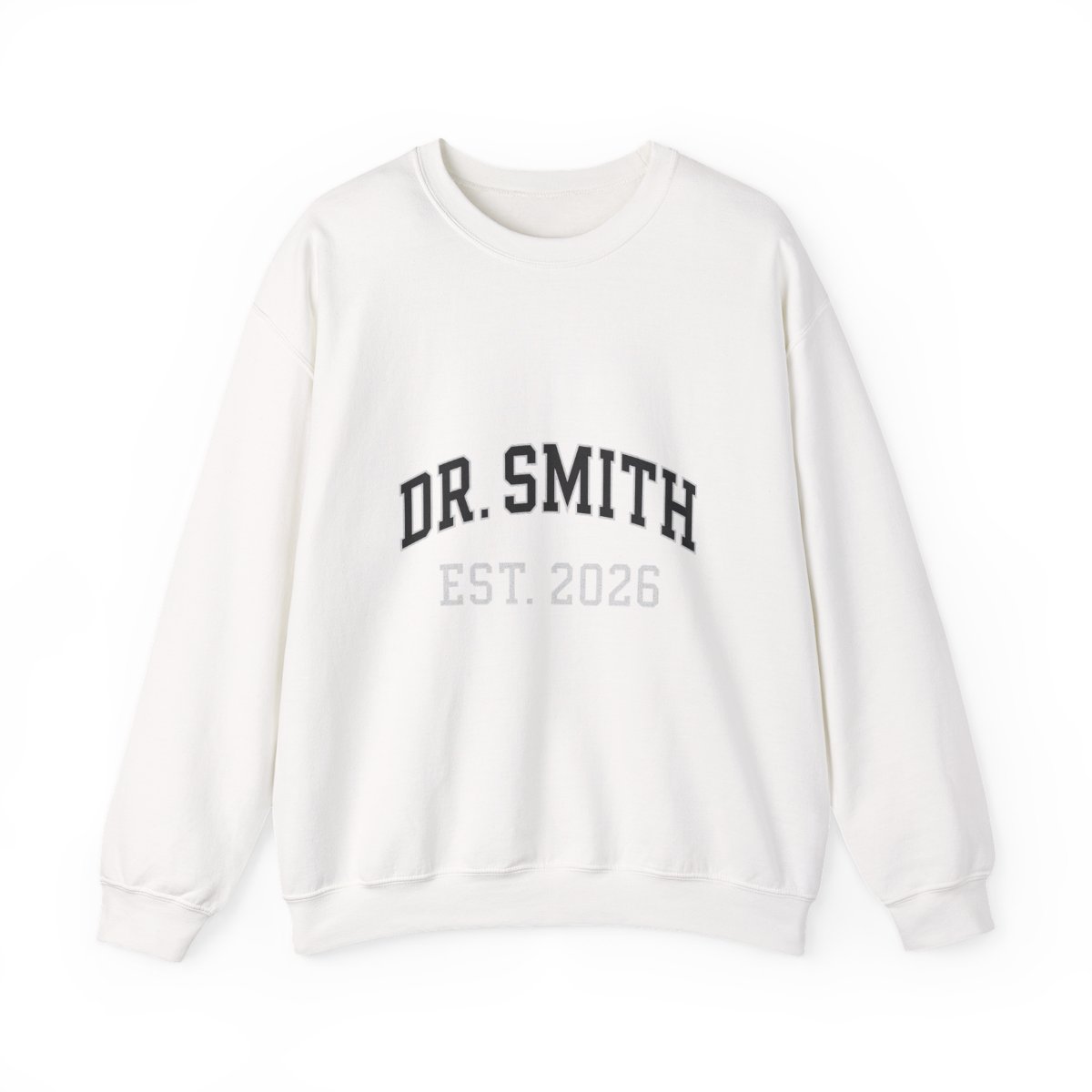 Custom Doctor Name Embroidered Crewneck Sweatshirt