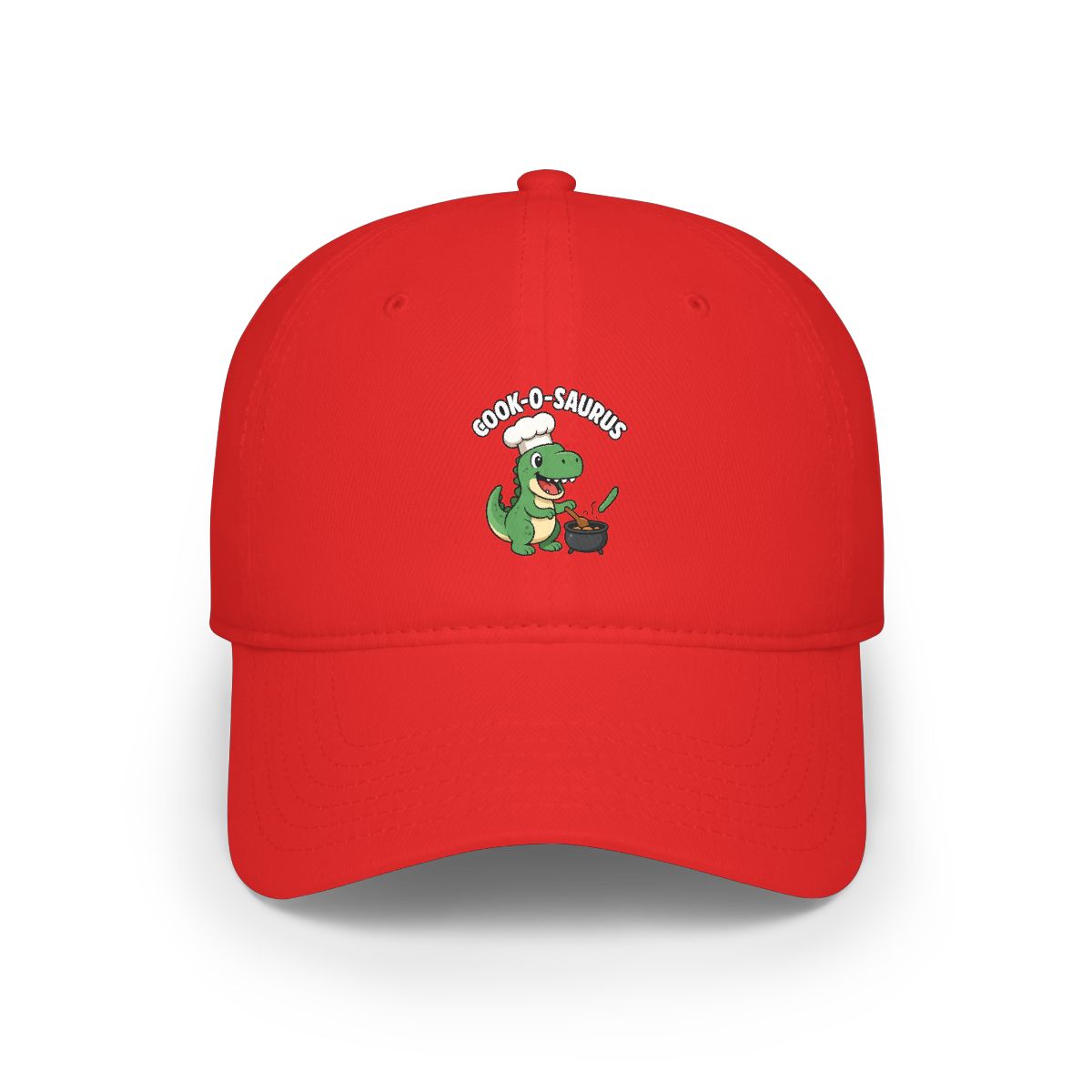Flexfit Fitted Baseball Cap Cook o saurus Kawaii Dinosaur Chef Cooking Funny