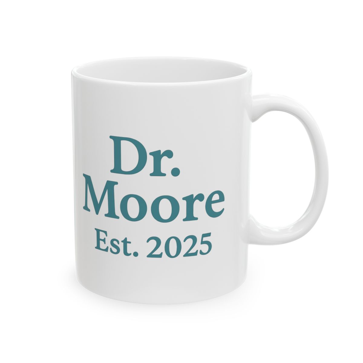 Est 2025 Doctor Engraved Mug | PhD Grad Gift, MD Coffee Cup, Doc Triumph Mug