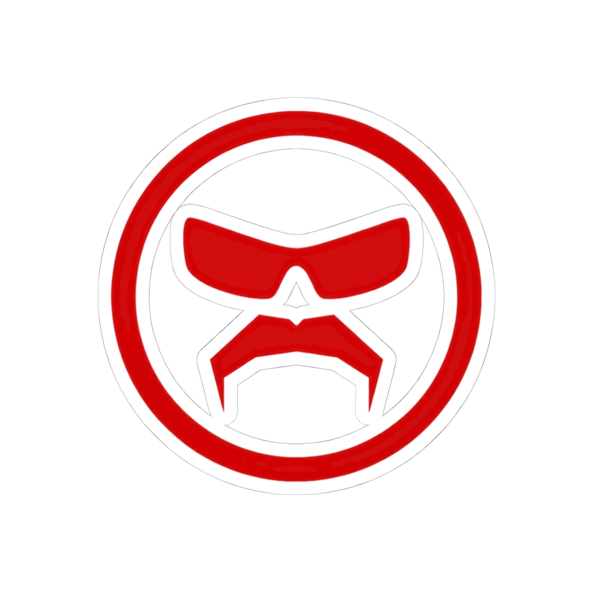 Dr. Disrespect Logo White Sticker